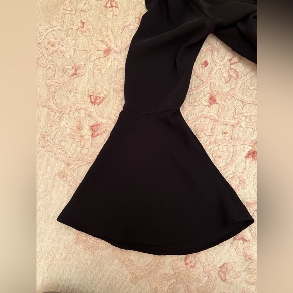 Design Lab Black Bell Sleeve Top With Cross Back - Picture 5 of 8